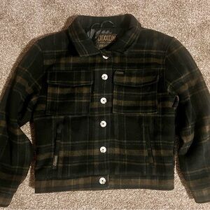 DIXXON Black and Brown Cropped Shacket!